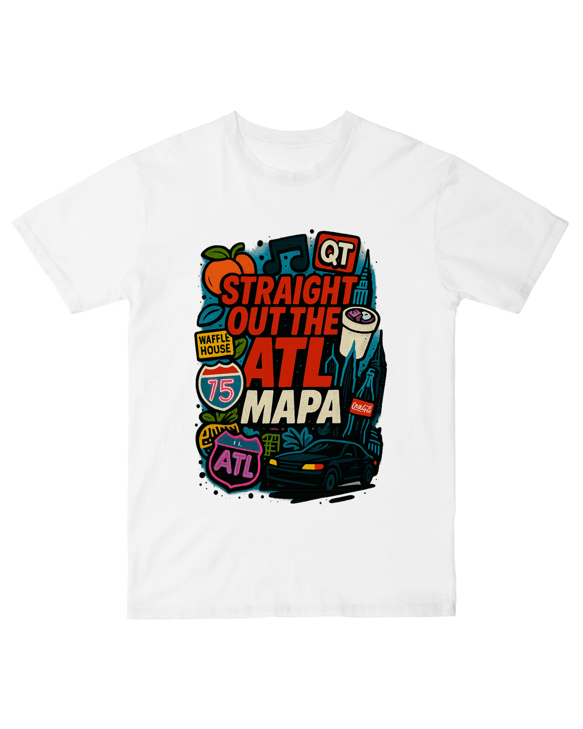 Straight Out the A – MAPA Edition - White - S