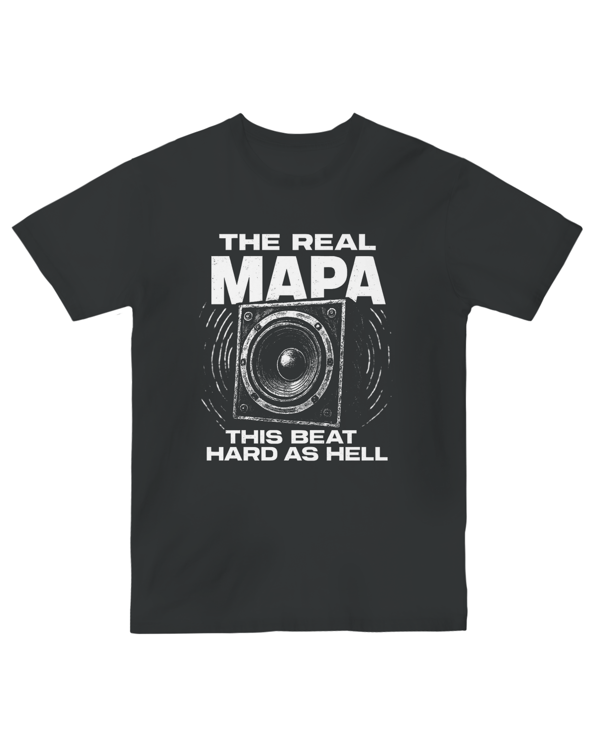 Therealmapa x Bass Drop “Hard As Hell” Tee - Black - S